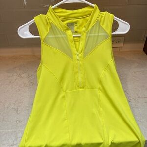 Lucky in Love Neon Yellow Sleeveless Top